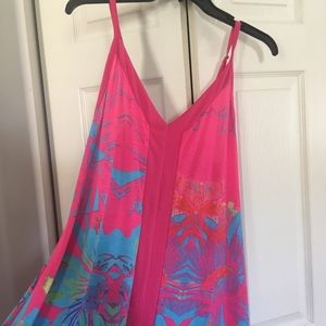 Sleeveless Brightly colored Sun dress